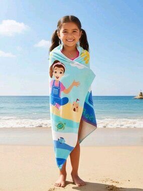 Ms. Rachel Kids Beach Towel 100% Cotton 28x58 is for Beach New Bath Pool Fan